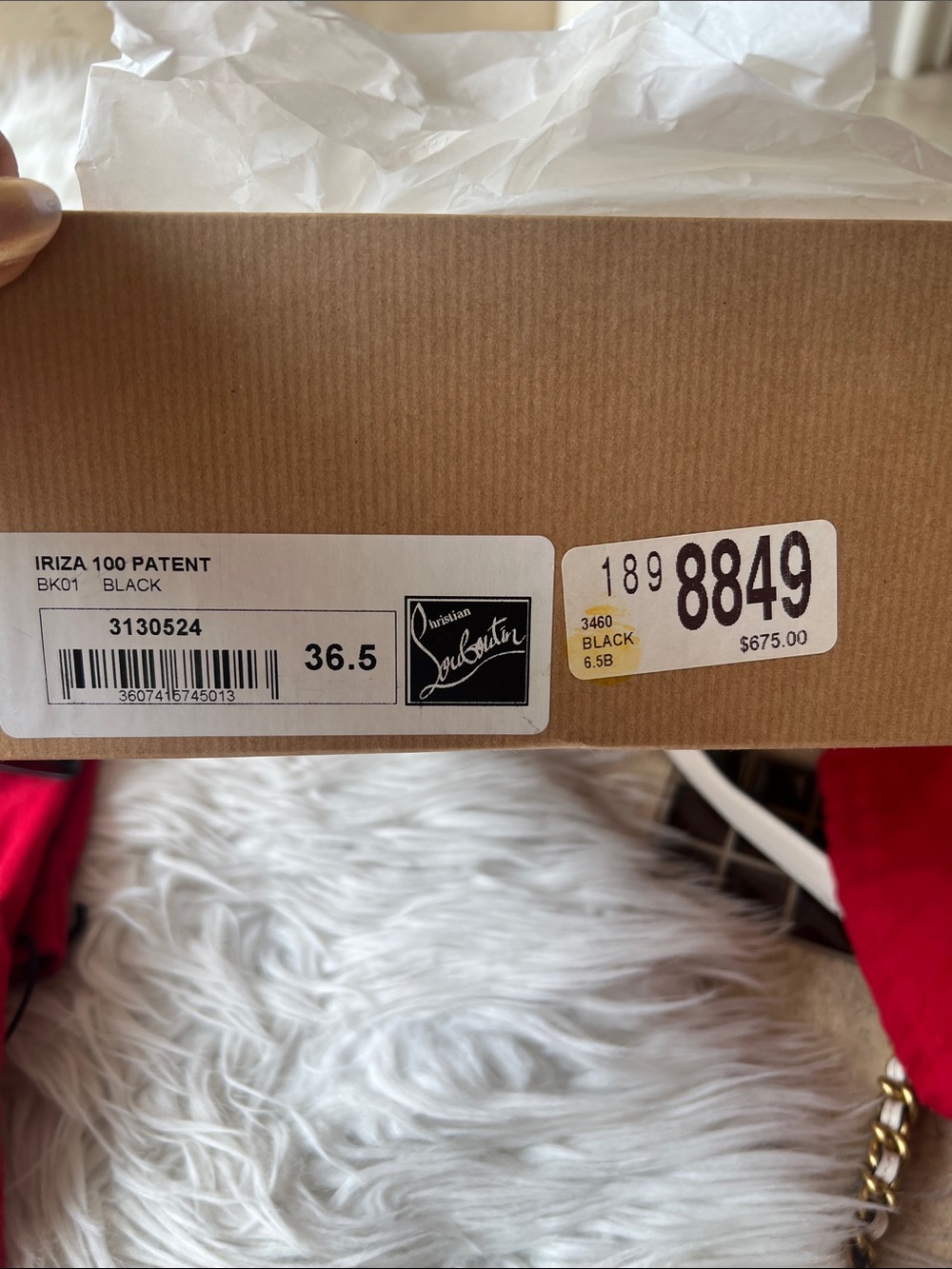 Christian Louboutin Black Patent Leather Pointed Stiletto Pumps with Red Sole - Picture 12 of 12